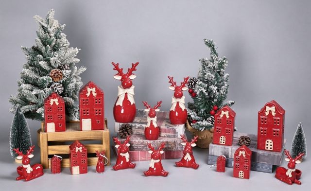 Red Glazed Christmas Ceramics — catalogue product group 4
