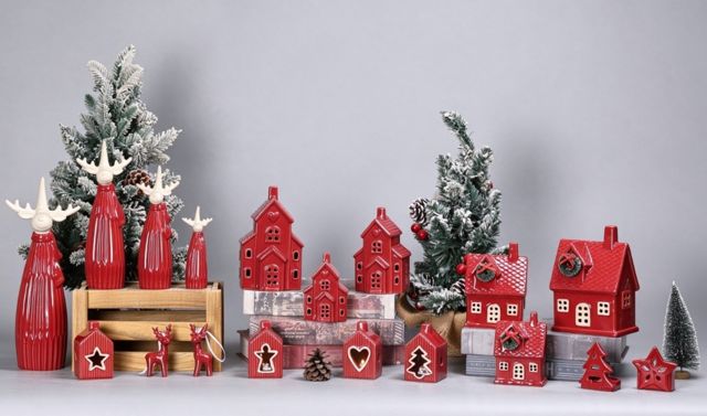 Red Glazed Christmas Ceramics — catalogue product group 8