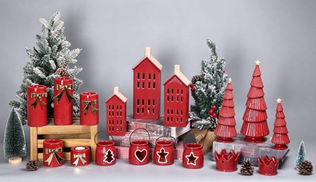 Red Glazed Christmas Ceramics — catalogue product group 9