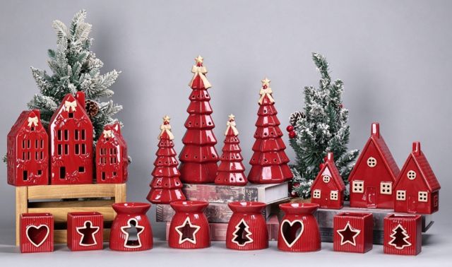 Red Glazed Christmas Ceramics — catalogue product group 12