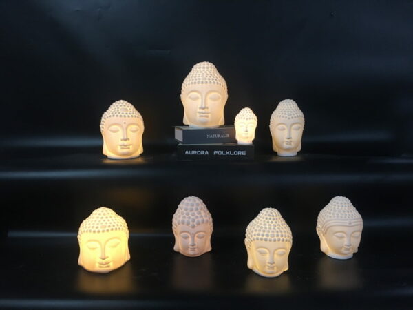 The buddha decor with LED light