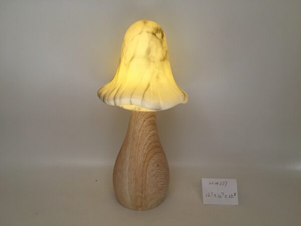 The water transfer printing mushroom decor with LED light - Image 4