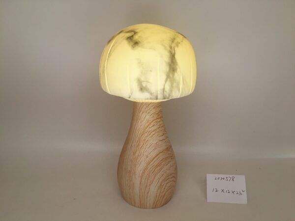 The water transfer printing mushroom decor with LED light - Image 5