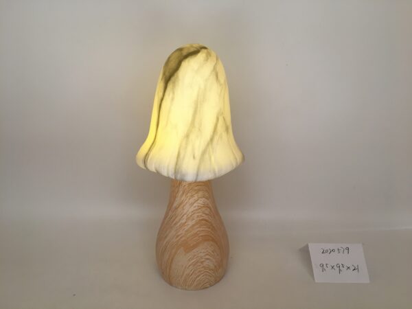 The water transfer printing mushroom decor with LED light - Image 2