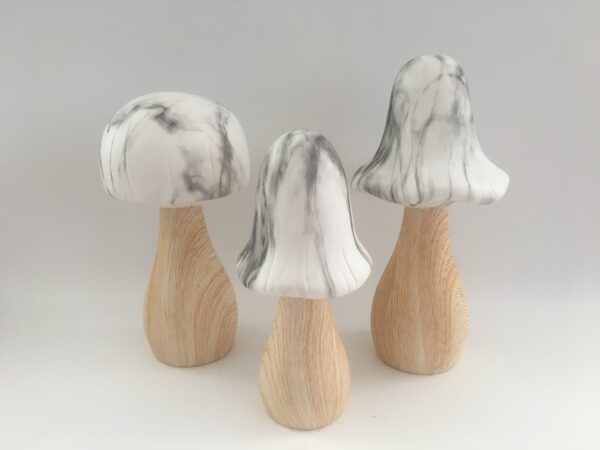 The water transfer printing mushroom decor with LED light - Image 3