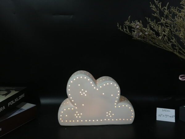 The earth/moon/cloud/rainbow decor with LED light - Image 2