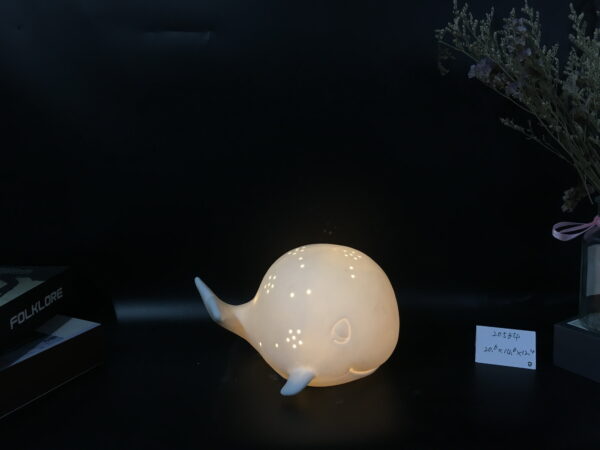 The snail/elephant/pekingese/owl/dolphin/pig/bear/cactus/shell decor with LED light - Image 8