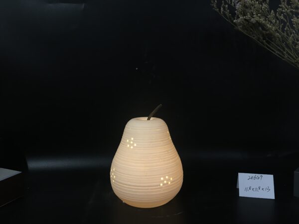 The pear/apple decor with LED light - Image 5