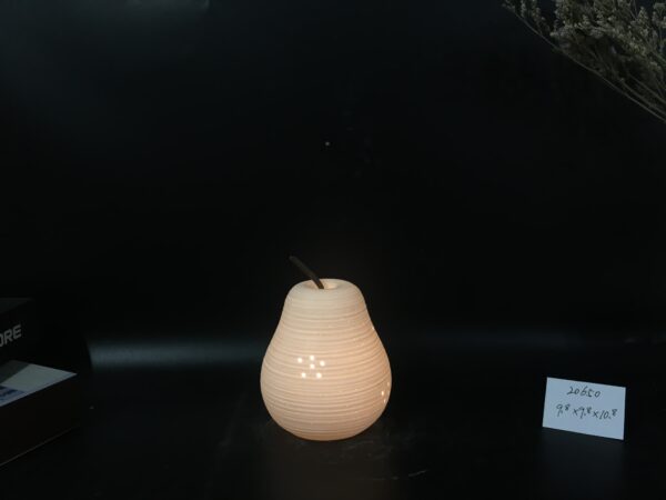 The pear/apple decor with LED light - Image 6