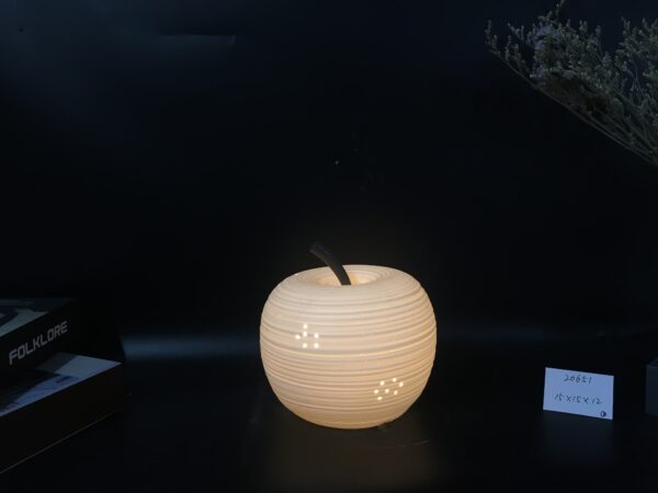 The pear/apple decor with LED light - Image 8